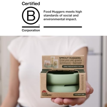 Food Huggers Silicone Sprout Lids for Easy Home Gardening