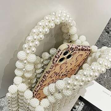 QTKJ Pearl Purse - Elegant Evening Clutch for Women
