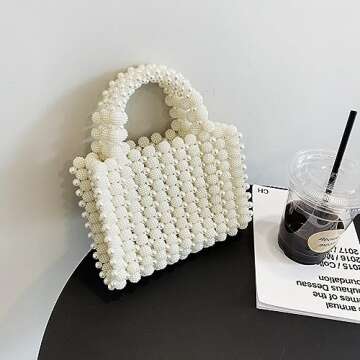 QTKJ Pearl Purse - Elegant Evening Clutch for Women