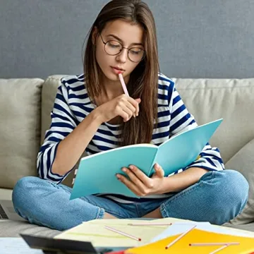 Outus 24 Colorful Round Pencils with Eraser for Everyone