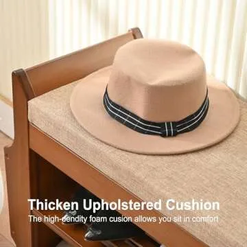 PETKABOO 2 Tier Shoe Bench, Bamboo Shoe Rack Bench, Shoe Storage Bench Organizer for Entryway Hallway Living Room