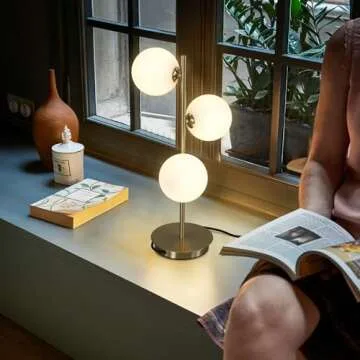 Fulesi Globe Table Lamp - Mid Century Elegant Design