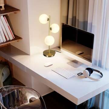 Fulesi Globe Table Lamp - Mid Century Elegant Design