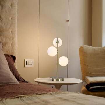 Fulesi Globe Table Lamp - Mid Century Elegant Design