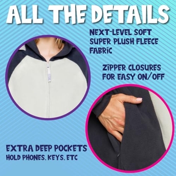 Plush Adult Onesie Halloween Costume for Fun