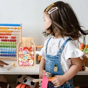 Daisy Flowers Reward Jar - Fun Behavior Motivation for Kids