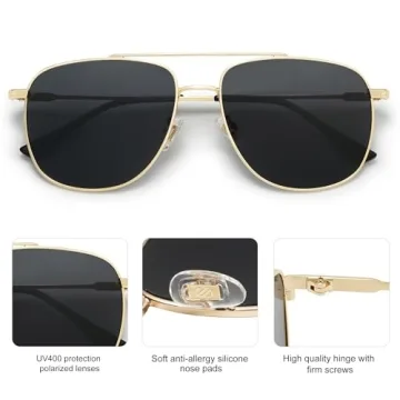 Trendy SOJOS Polarized Aviator Sunglasses for Stylish Protection