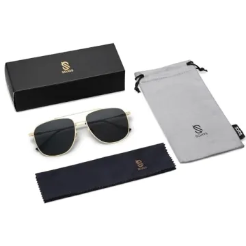 Trendy SOJOS Polarized Aviator Sunglasses for Stylish Protection