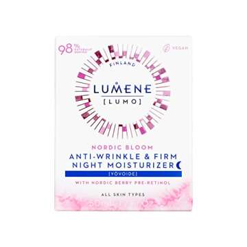 Lumene [Lumo Nordic Bloom Anti-Wrinkle + Firming Night Cream - Hydrating Face Moisturizer for Visibl...