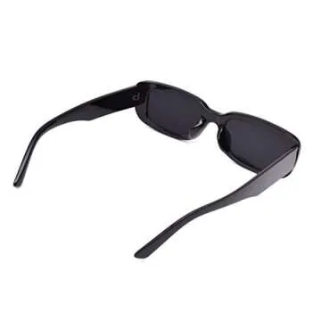 JUSLINK Trendy Retro 90s Rectangle Sunglasses for Women
