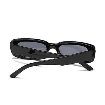 JUSLINK Trendy Retro 90s Rectangle Sunglasses for Women