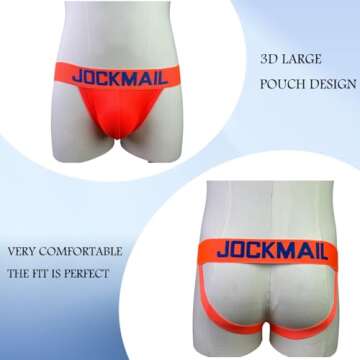 Stylish JOCKMAIL Mens Briefs Jock Strap for All Occasions