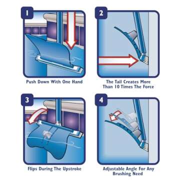 Wall Whale 18" Swimming Pool Brush for Effortless Cleaning
