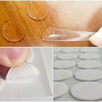 HuhuDo Clear Sticky Tack Adhesive Poster Tacky Putty - 350 Round Putty Pieces for Decorations