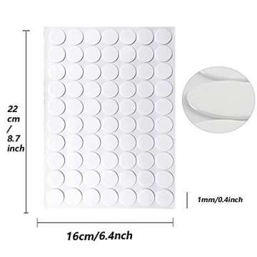 HuhuDo Clear Sticky Tack Adhesive Poster Tacky Putty Removable Round Putty Double-Sided Round No Traces Adhesive Sticke for Festival Decoration（350）
