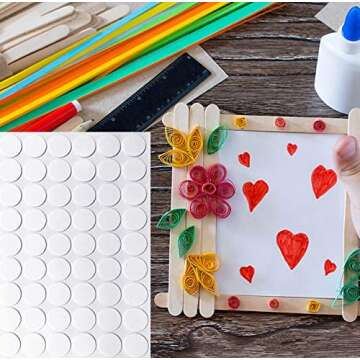 HuhuDo Clear Sticky Tack Adhesive Poster Tacky Putty Removable Round Putty Double-Sided Round No Traces Adhesive Sticke for Festival Decoration（350）