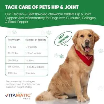 Vitamatic Turmeric for Dogs - 120 Chewable Tablets