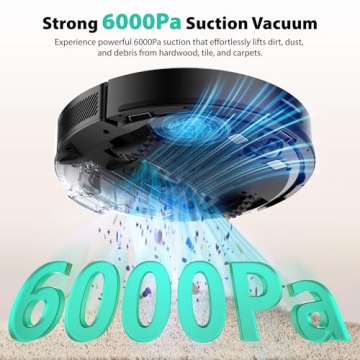 Self-Emptying Smart Robot Vacuum and Mop Tikom L8000 Plus