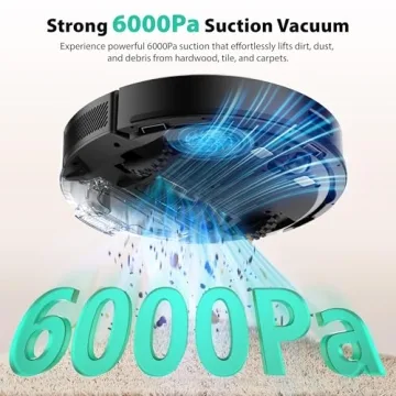 Self-Emptying Smart Robot Vacuum and Mop Tikom L8000 Plus