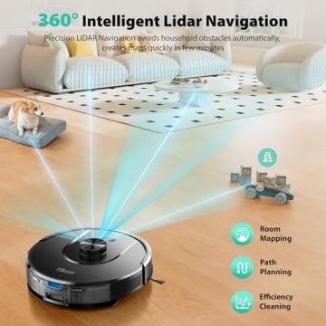 Self-Emptying Smart Robot Vacuum and Mop Tikom L8000 Plus