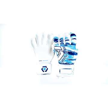 Prime Focus Goalkeeping Youth & Adult Goalie Gloves w/Finger Protection (Sizes 6-10) Professional Ge...