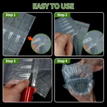 Wine Bottle Travel Protector Bags, Monkkino 16 Packs Inflatable Bubble Cushion Wrap, Safety Choice for Glass Bottles in Transport with Luggage, Air Filled Packaging Sleeves with Reusable Pump