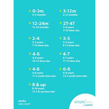 Simple Joys by Carter's Baby 8-Pack Chenille Socks, White, 0-6 Months