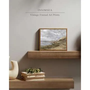InSimSea Vintage Coastal Landscape Wall Art Decor