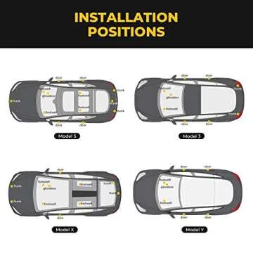 BougeRV for Tesla Interior LED Lights Bulbs Kit, Ultra-Bright Easy-Plug with Prying Tool Tesla Model Accessories Replacement Lights Fit for Tesla Model 3 Model S Model Y Model X (4 Packs White)