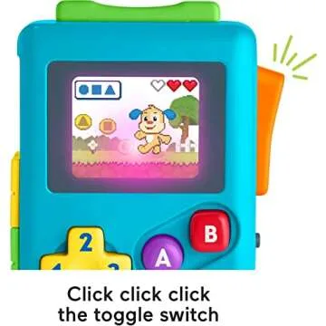 Fisher-Price Baby & Toddler Toy Laugh & Learn Lil’ Gamer Pretend Video Game with Lights & Music for Infants Ages 6+ Months​