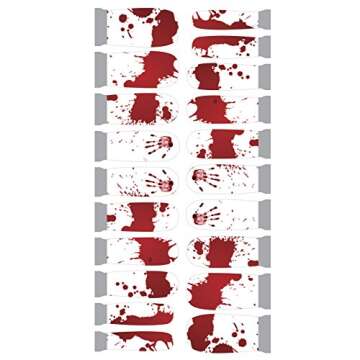 Winstonia Halloween Nail Art Wrap Vinyl - Bloody Splatters