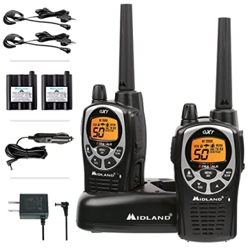Midland GXT1000VP4 - 50 Channel GMRS Two-Way Radio with 142 Privacy Codes and Weather Alerts