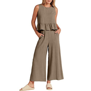 ANRABESS Women Summer 2 Piece Matching Beach Set