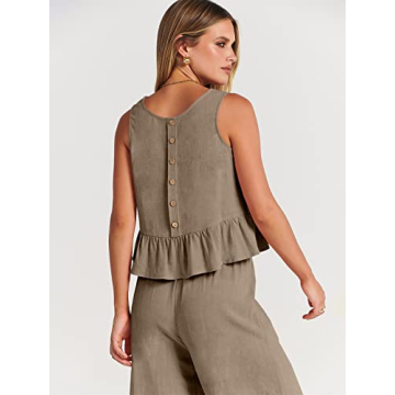 ANRABESS Women Summer 2 Piece Matching Beach Set