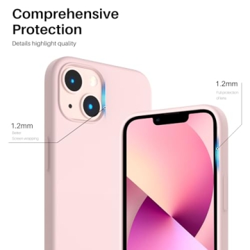 ORNARTO iPhone 13 Case - Slim Liquid Silicone Protection