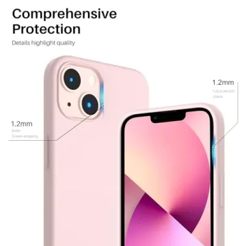 ORNARTO iPhone 13 Case - Slim Liquid Silicone Protection