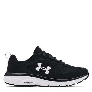 Under Armour Women's Charged Assert 9, Black/White, 8.5 US