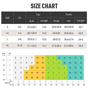 JOYMODE Workout Sets for Women 2 Piece High Waist Seamless Leggings and Crop Top Yoga Outfit