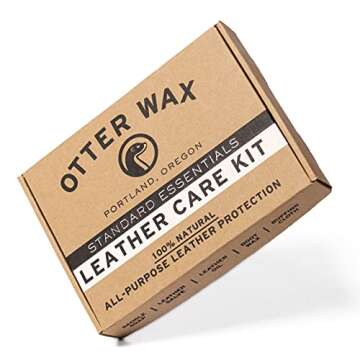 Otter Wax Leather Care Kit | 100% All-Natural Leather Care Products | Made in The USA | Includes Sad...