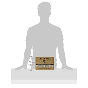 Otter Wax Leather Care Kit | 100% All-Natural Leather Care Products | Made in The USA | Includes Saddle Soap & Leather Salve | Color Safe | Ideal for Shoes, Boots, Jackets, Car Interiors