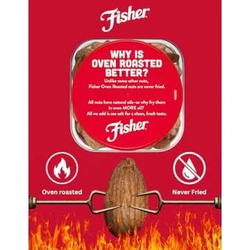 Guilt-free Fisher Oven Roasted Almonds, 24 Ounces