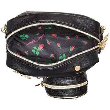 Betsey Johnson Kitsch Camera Crossbody - Stylish Black Bag