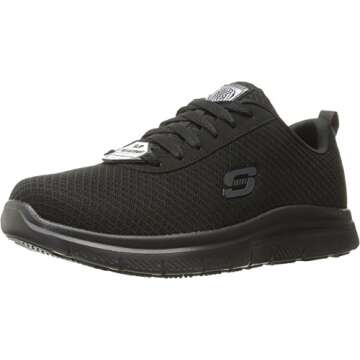 Skechers Men's Flex Advantage Bendon Work Shoe, Black, 10