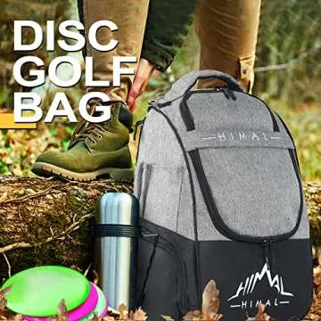 HIMAL Disc Golf Bag - Durable Backpack for 22+ Discs