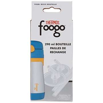 Thermos Foogo Replacement Straw Set for Kids Bottles