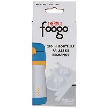 Thermos Foogo Replacement Straw Set for Kids Bottles