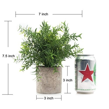 Velener Rustic Artificial Potted Rosemary Plants for Home