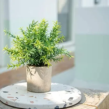 Velener Rustic Artificial Potted Rosemary Plants for Home