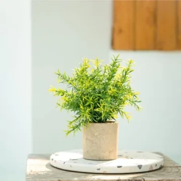 Velener Rustic Artificial Potted Rosemary Plants for Home