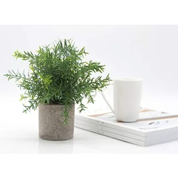 Velener Rustic Artificial Potted Rosemary Plants for Home